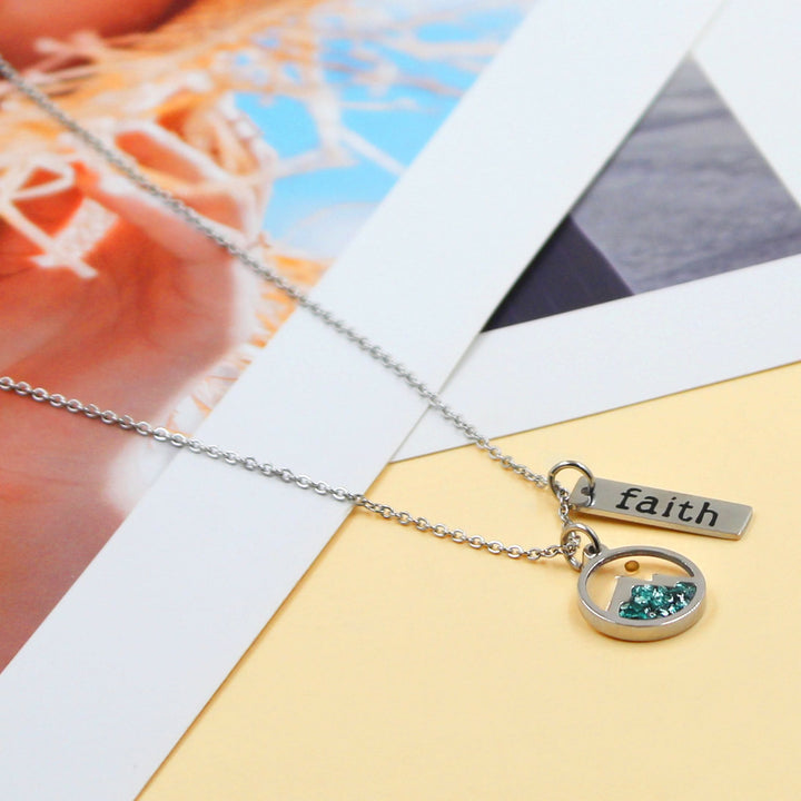 Faith Tag & Mustard Seed Mountain Necklace: A Symbol of Mountain-Moving Belief
