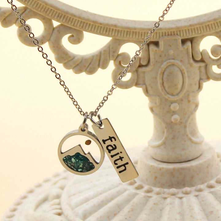 Faith Tag & Mustard Seed Mountain Necklace: A Symbol of Mountain-Moving Belief