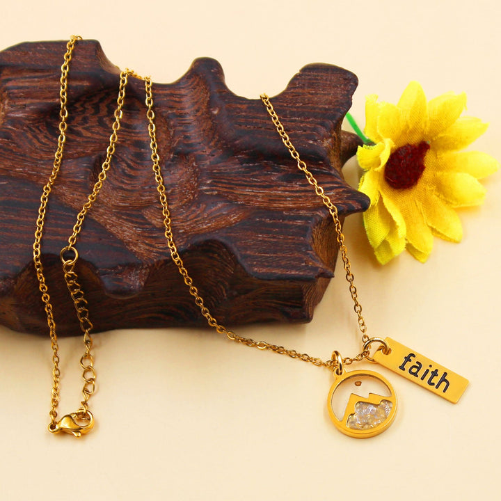 Faith Tag & Mustard Seed Mountain Necklace: A Symbol of Mountain-Moving Belief