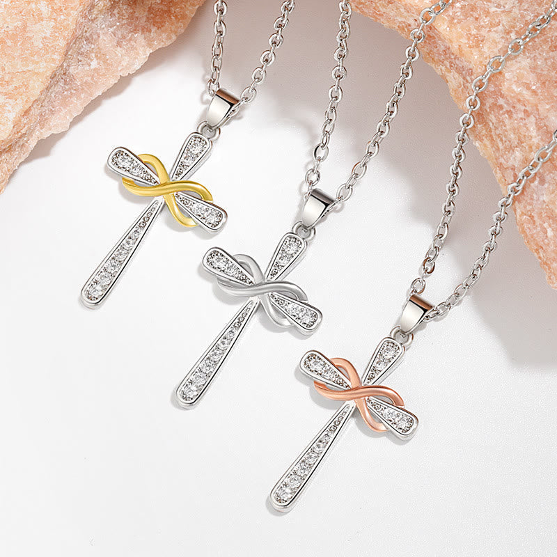 Infinity Cross Zircon Necklace: A Symbol of Christ’s Everlasting Love