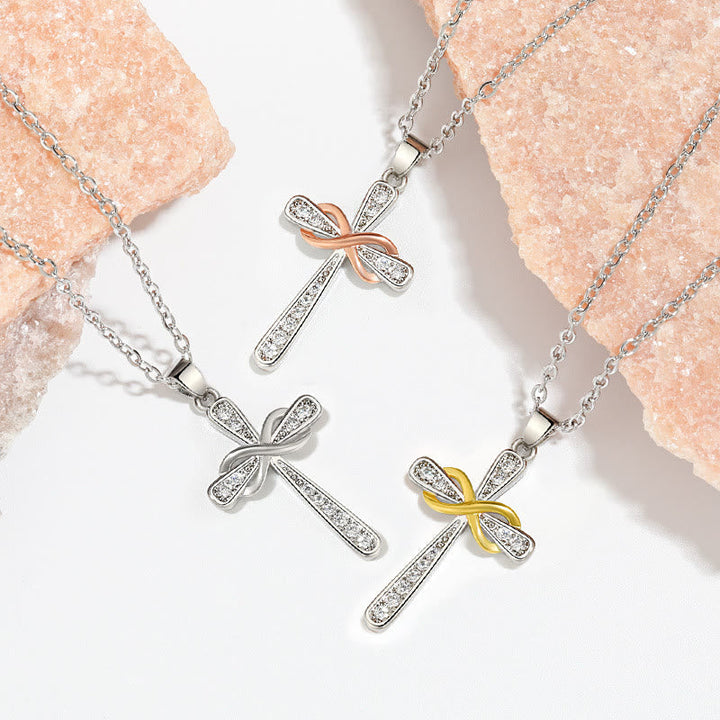 Infinity Cross Zircon Necklace: A Symbol of Christ’s Everlasting Love