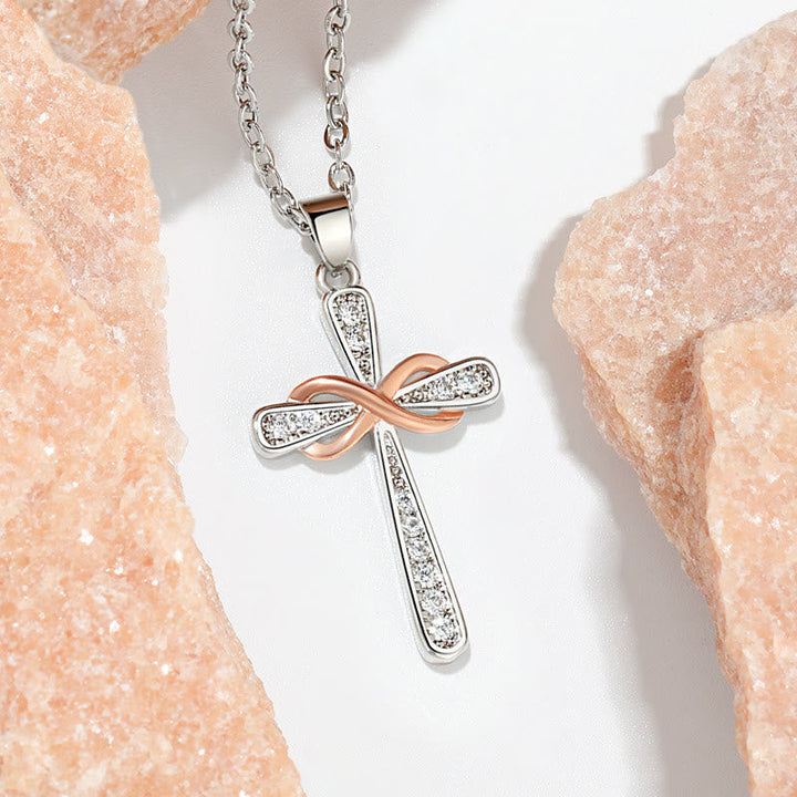 Infinity Cross Zircon Necklace: A Symbol of Christ’s Everlasting Love