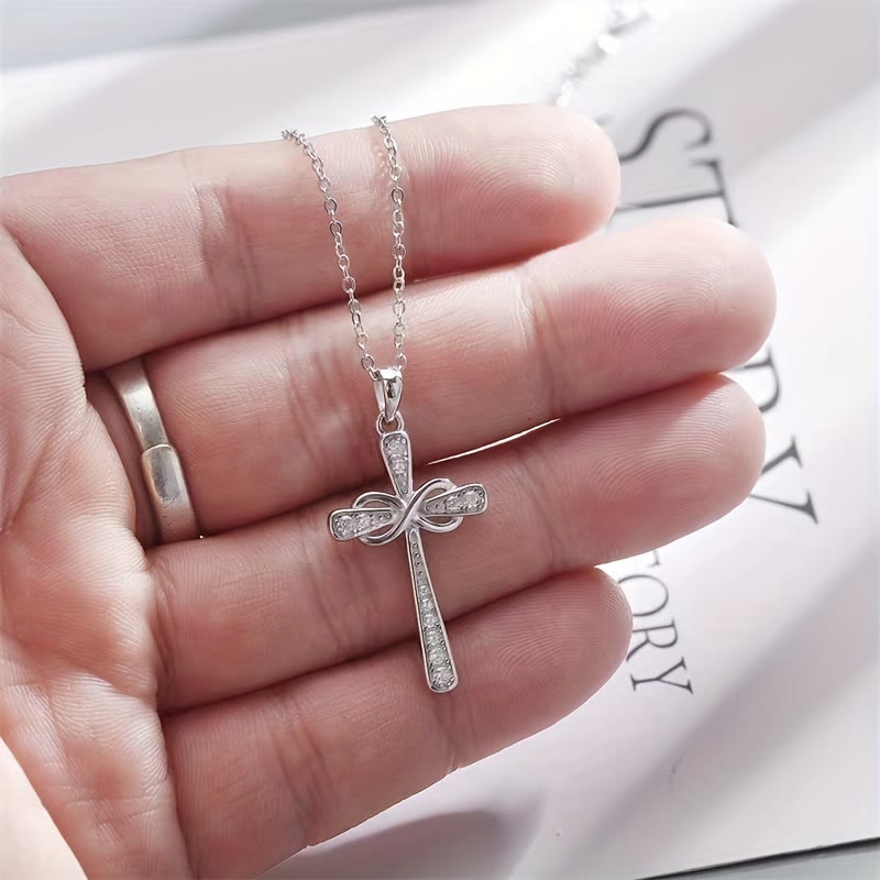 Infinity Cross Zircon Necklace: A Symbol of Christ’s Everlasting Love