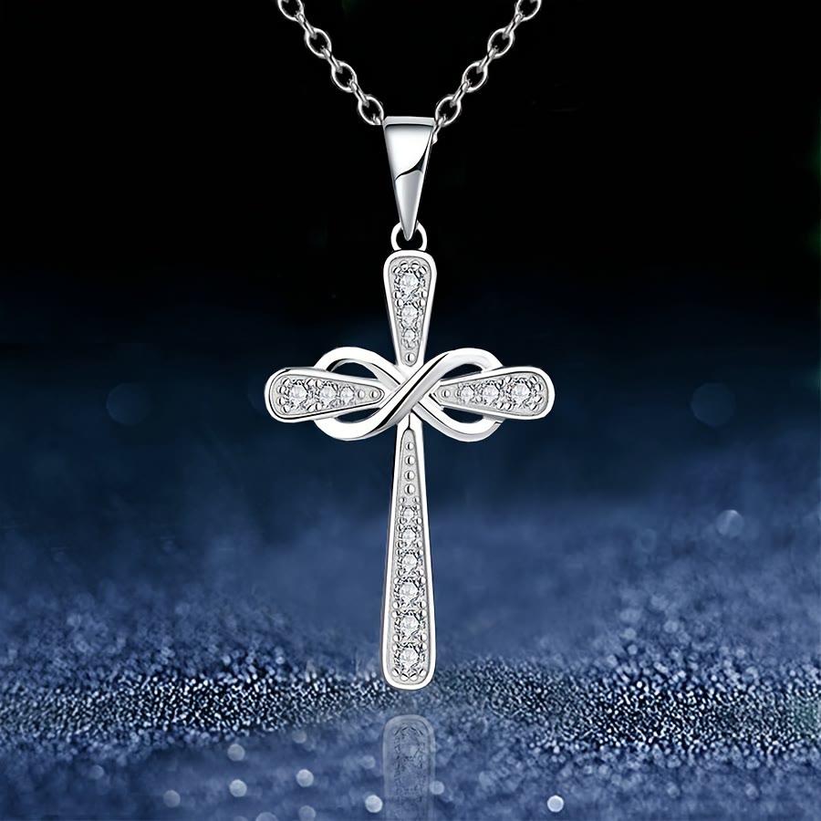 Infinity Cross Zircon Necklace: A Symbol of Christ’s Everlasting Love