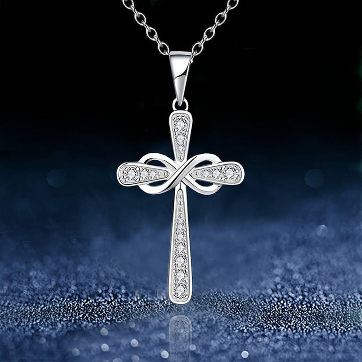 Infinity Cross Zircon Necklace: A Symbol of Christ’s Everlasting Love