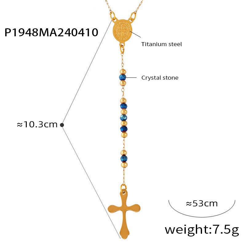 Wearable Rosary Beaded Necklace Collection: Gold-Tone Metal for Daily Spiritual Connection