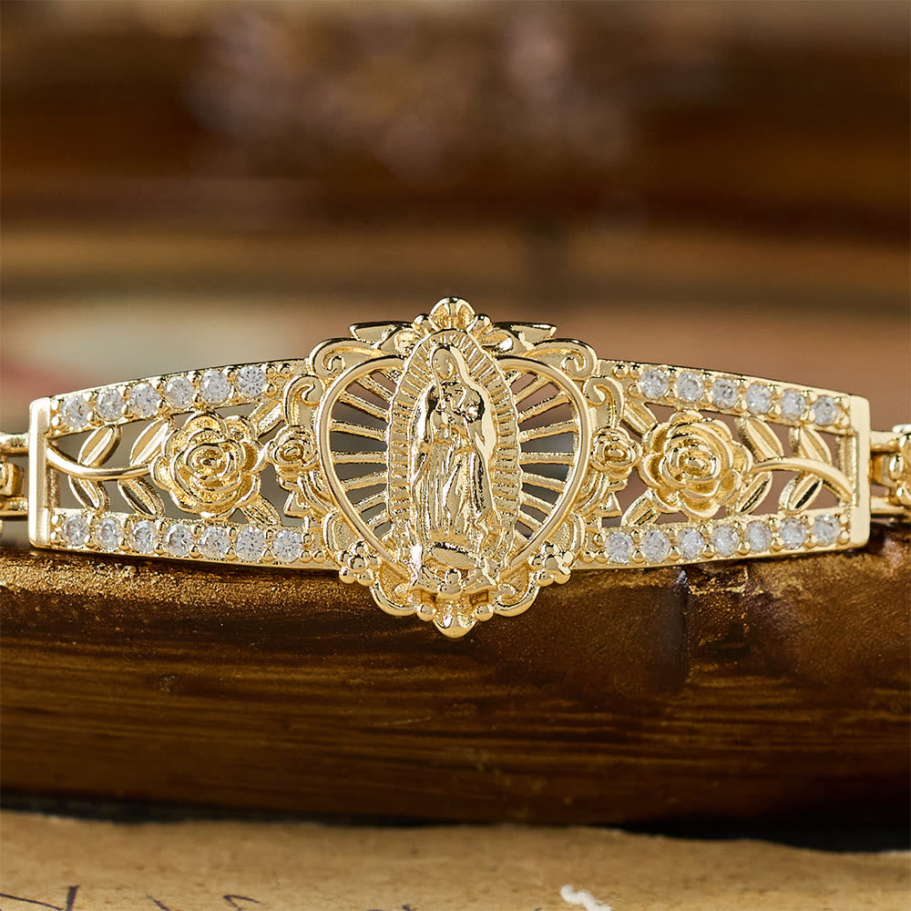 Golden Filigree Our Lady Bracelet Collection: A Symbol of Maternal Grace and Protection