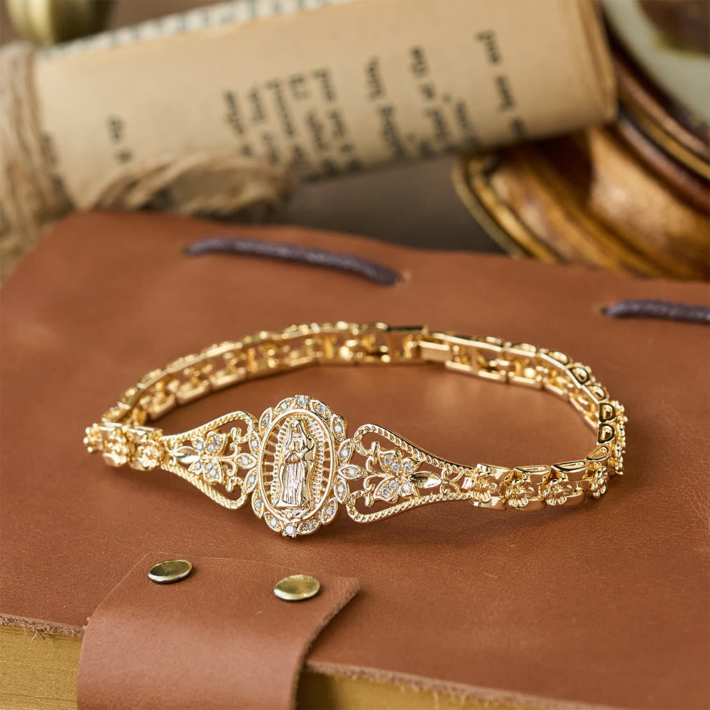 Golden Filigree Our Lady Bracelet Collection: A Symbol of Maternal Grace and Protection