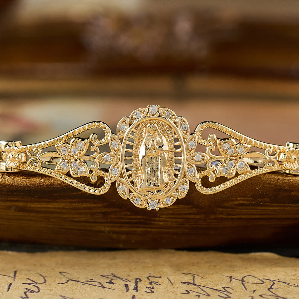 Golden Filigree Our Lady Bracelet Collection: A Symbol of Maternal Grace and Protection