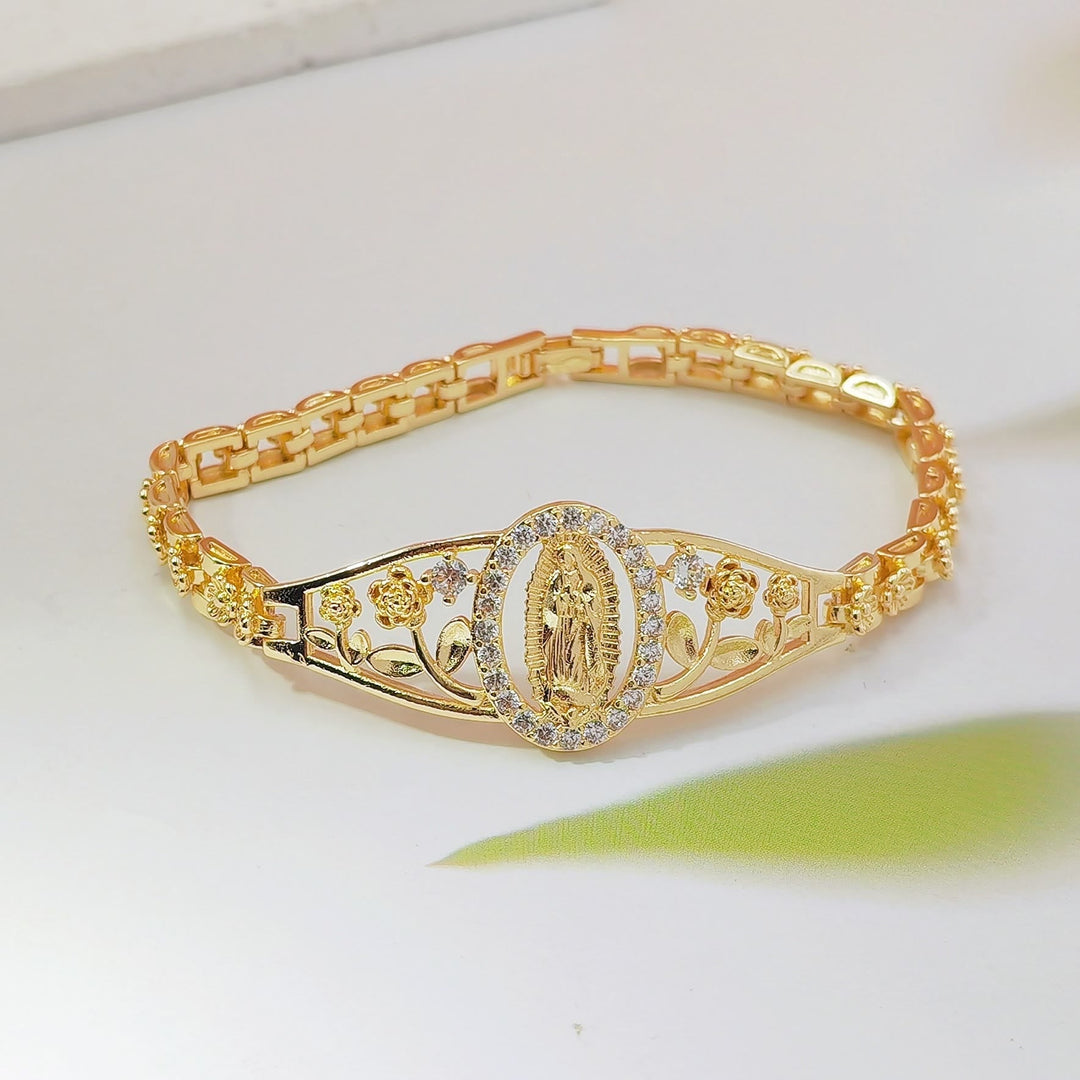 Golden Filigree Our Lady Bracelet Collection: A Symbol of Maternal Grace and Protection