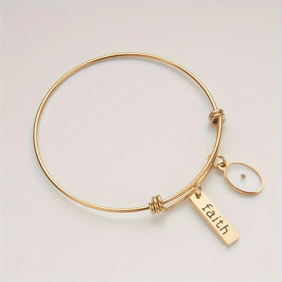 Mustard Seed Faith Charm Bangle: Carry Faith Close to Heart