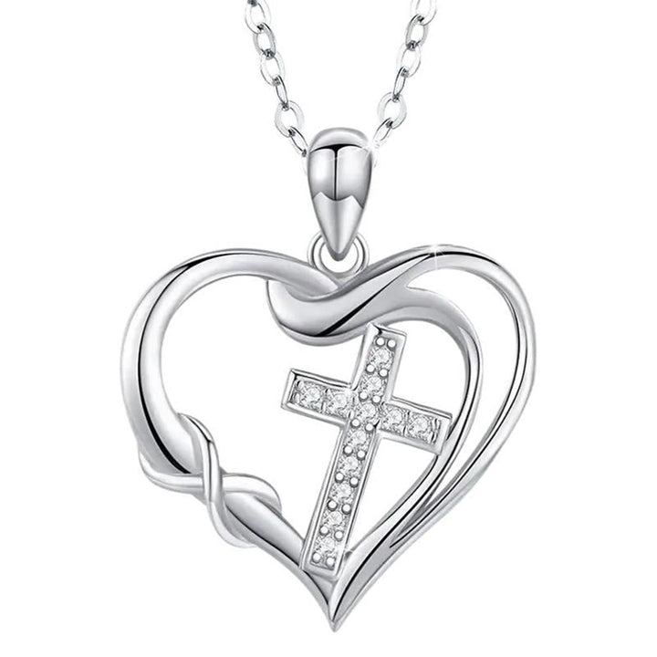 Heart & Cross Necklace: Devotion & Timeless Elegance
