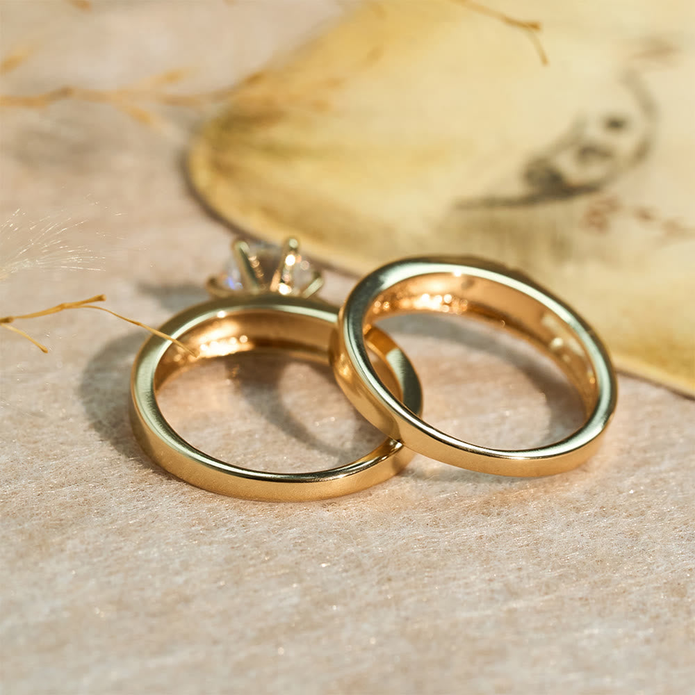 Stackable Cross Band Ring Set: Timeless Symbol of Faith & Eternal Light