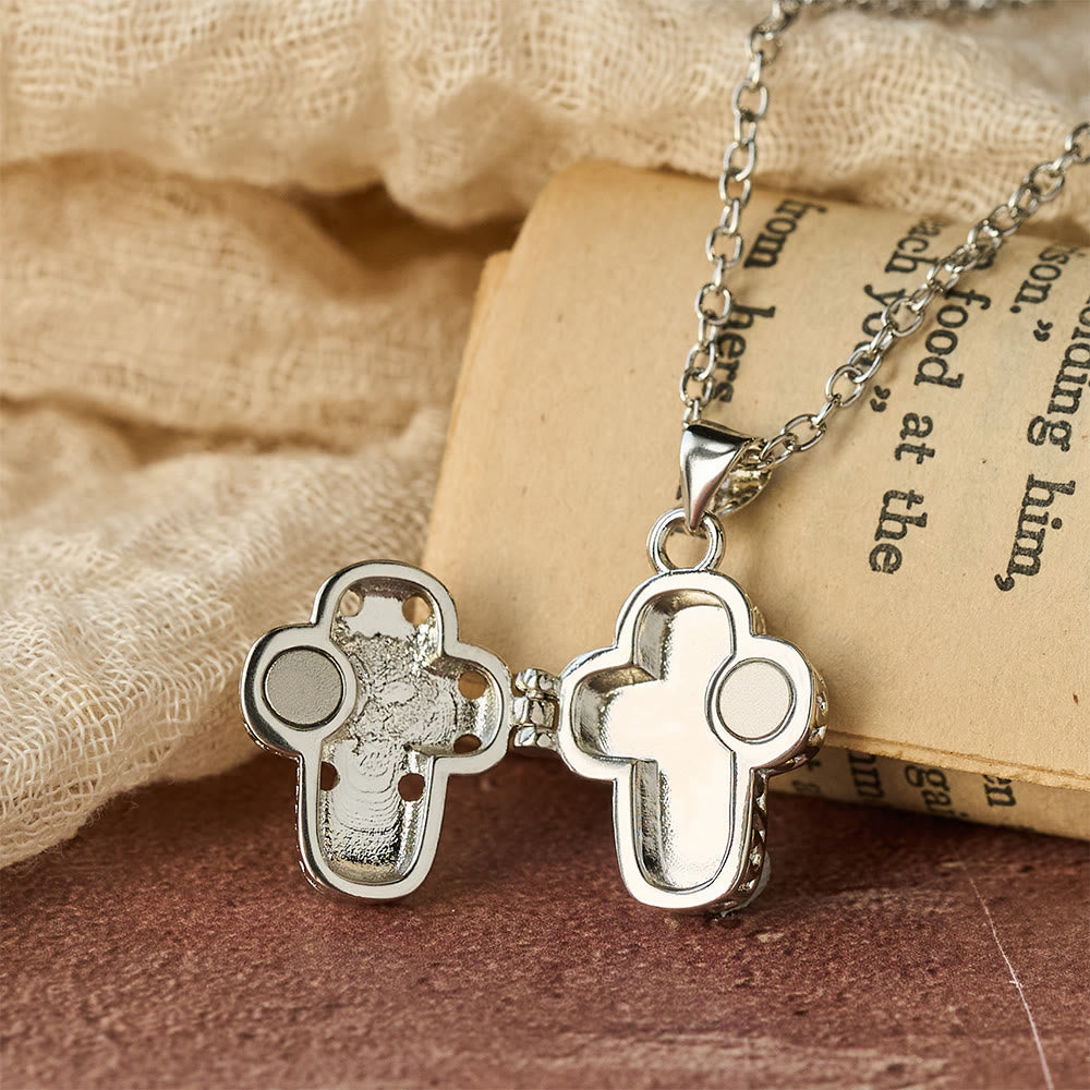 Locket Cross Necklace with Intricate Filigree: A Symbol of Sacred Secrecy & Devotion