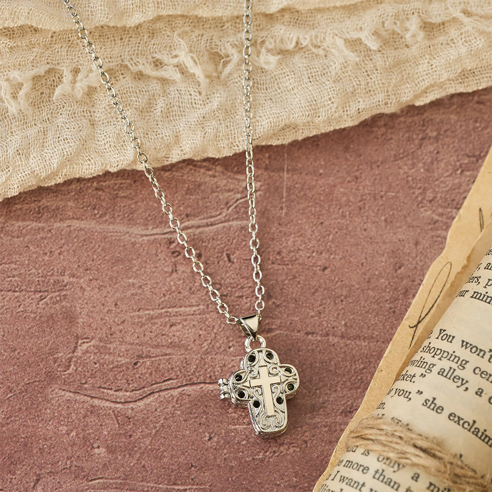 Locket Cross Necklace with Intricate Filigree: A Symbol of Sacred Secrecy & Devotion