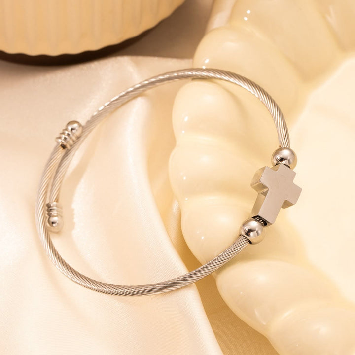 Miraculous Medal St. Benedict Cross Charm Daily Prayer Devotion Bracelet