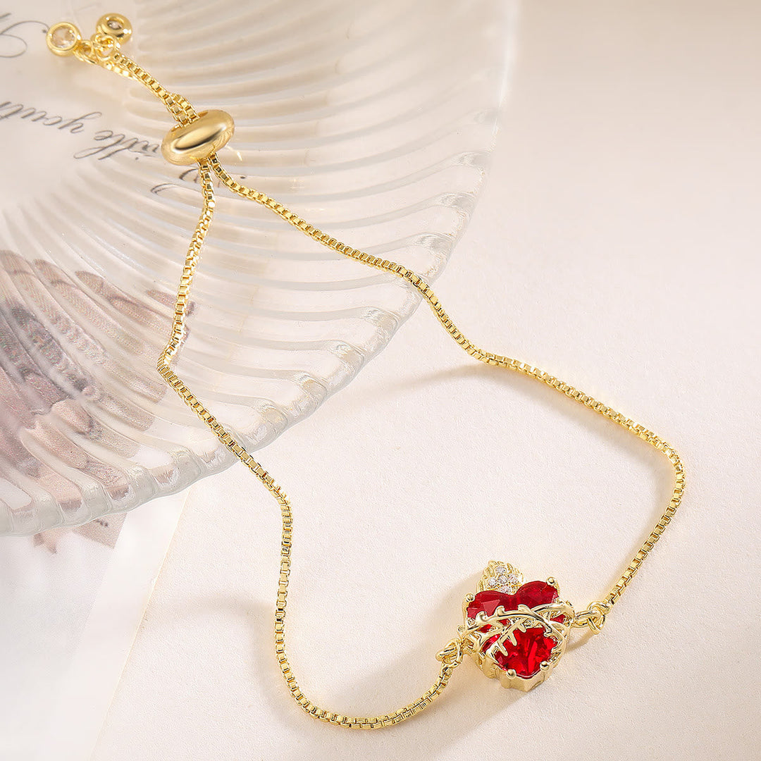 Elegant Sacred Heart Devotion Bracelet: Embodying Christ's Love And Spiritual Strength