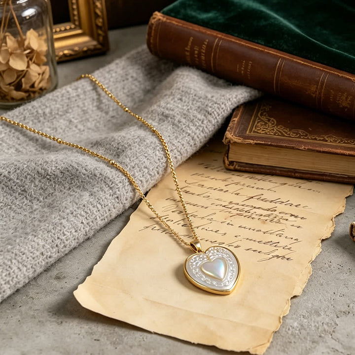 Natural White Pearl Saint Necklace: Sacred Heart, Jesus, Our Lady & St. Michael