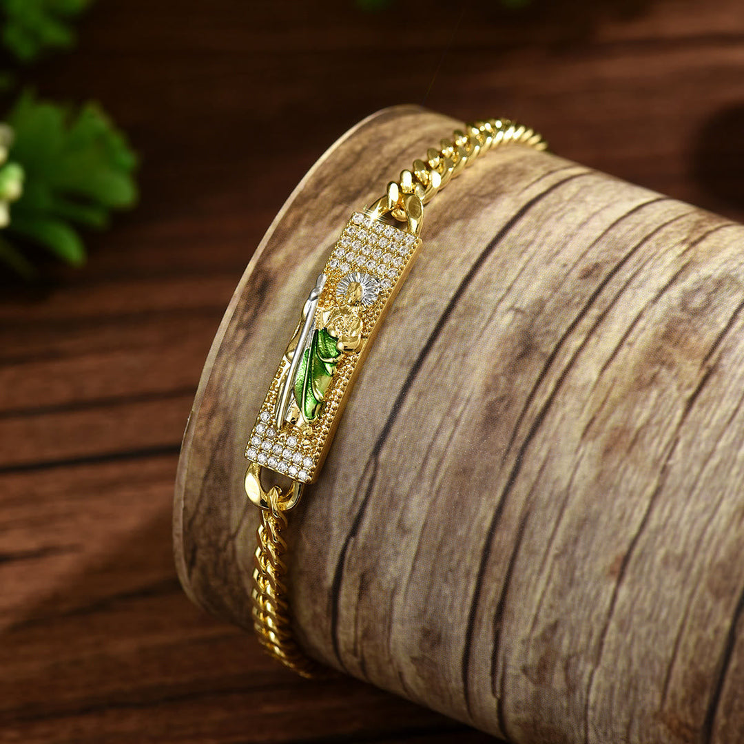 St. Jude Copper-Plated Bracelet Collection: Emblem of Divine Hope & Miraculous Grace