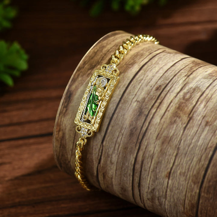 St. Jude Copper-Plated Bracelet Collection: Emblem of Divine Hope & Miraculous Grace
