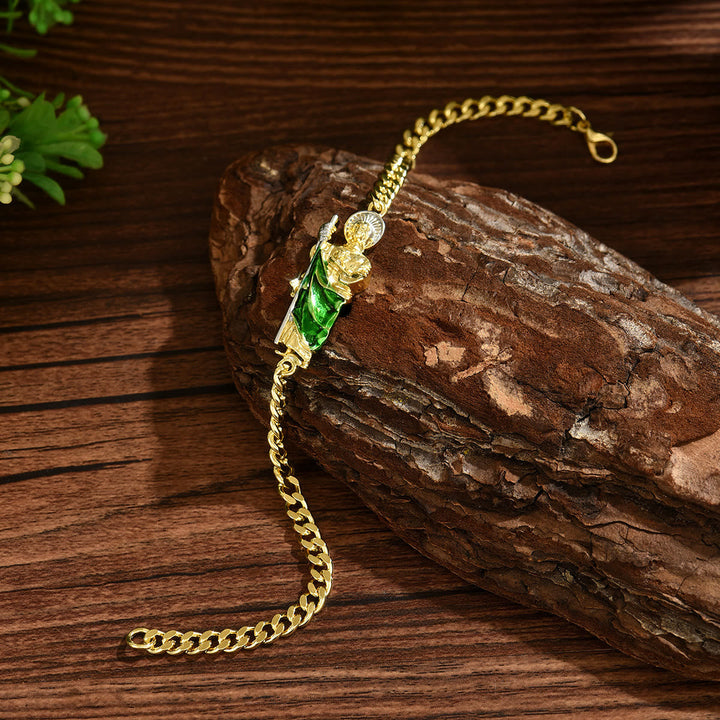 St. Jude Copper-Plated Bracelet Collection: Emblem of Divine Hope & Miraculous Grace