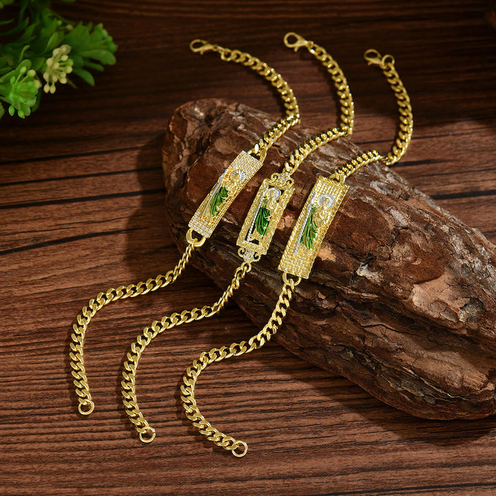 St. Jude Copper-Plated Bracelet Collection: Emblem of Divine Hope & Miraculous Grace