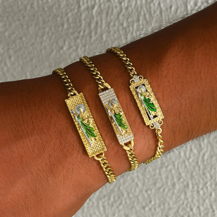 St. Jude Copper-Plated Bracelet Collection: Emblem of Divine Hope & Miraculous Grace