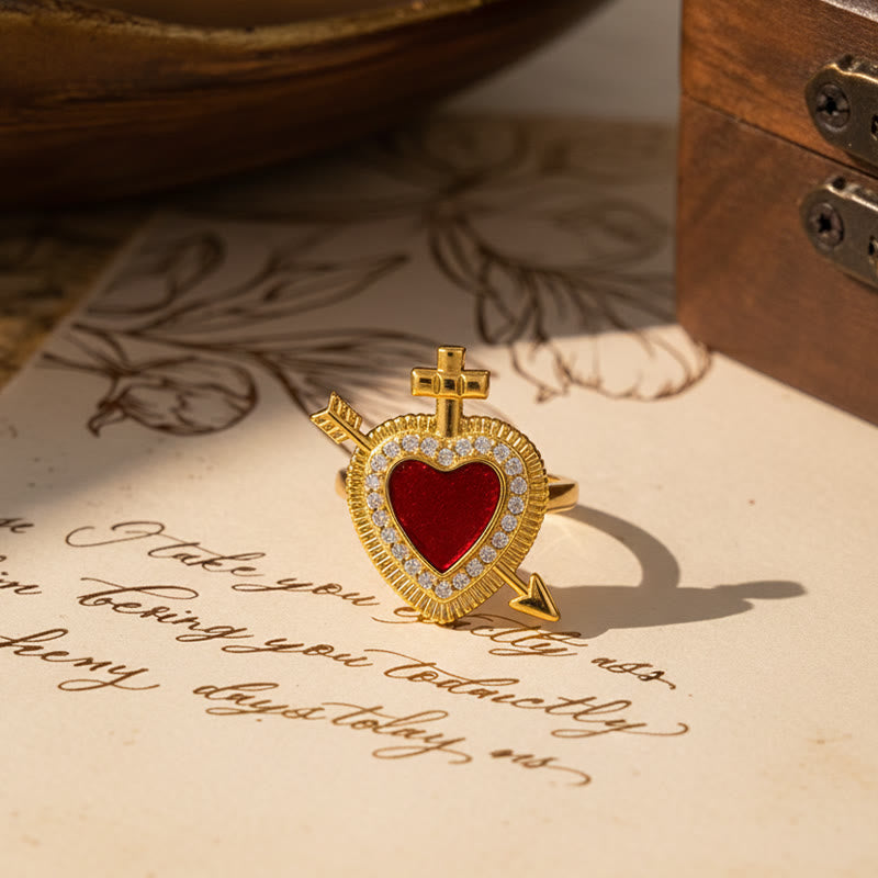 Sacred Heart Multi-Design Ring Collection: Emblem of Divine Love