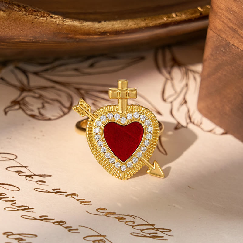 Sacred Heart Multi-Design Ring Collection: Emblem of Divine Love