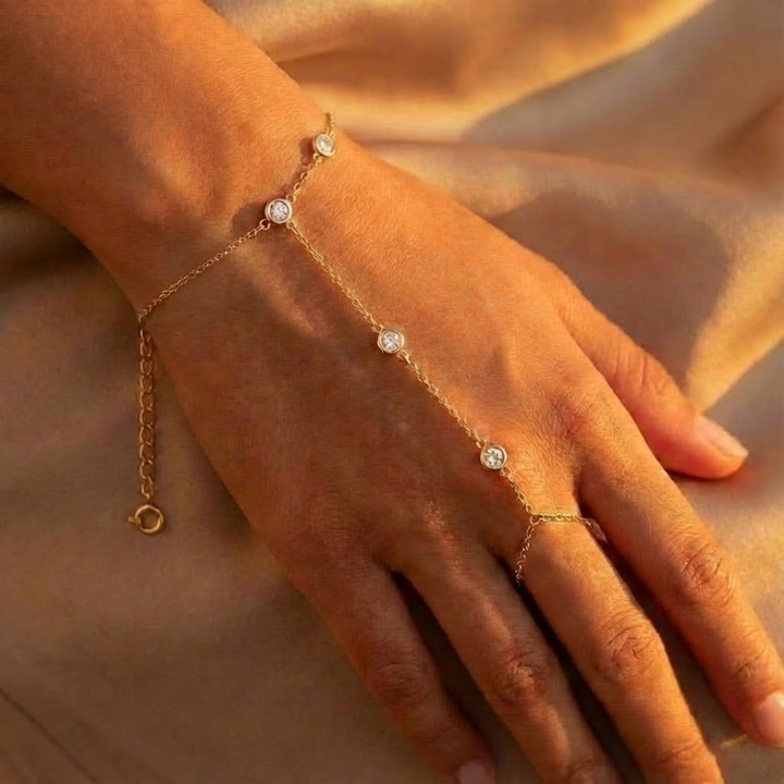 Serena Crystal Hand Chain