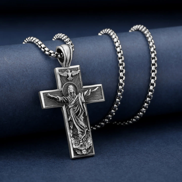 Jesus Ascension Cross Necklace