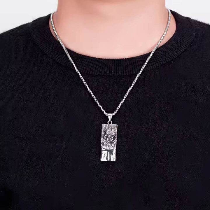 Jesus Shield Amulet Religion Necklace