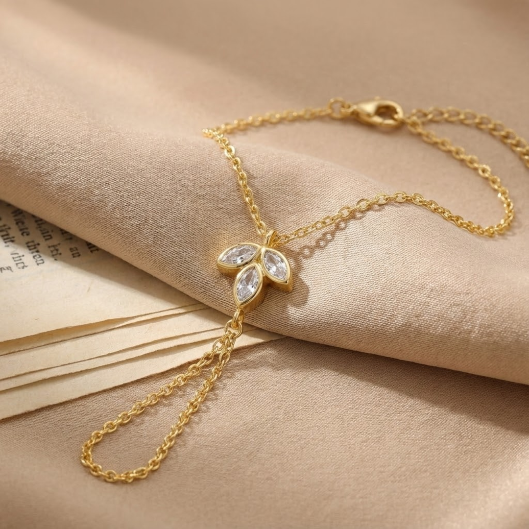 Flora Gold Hand Chain