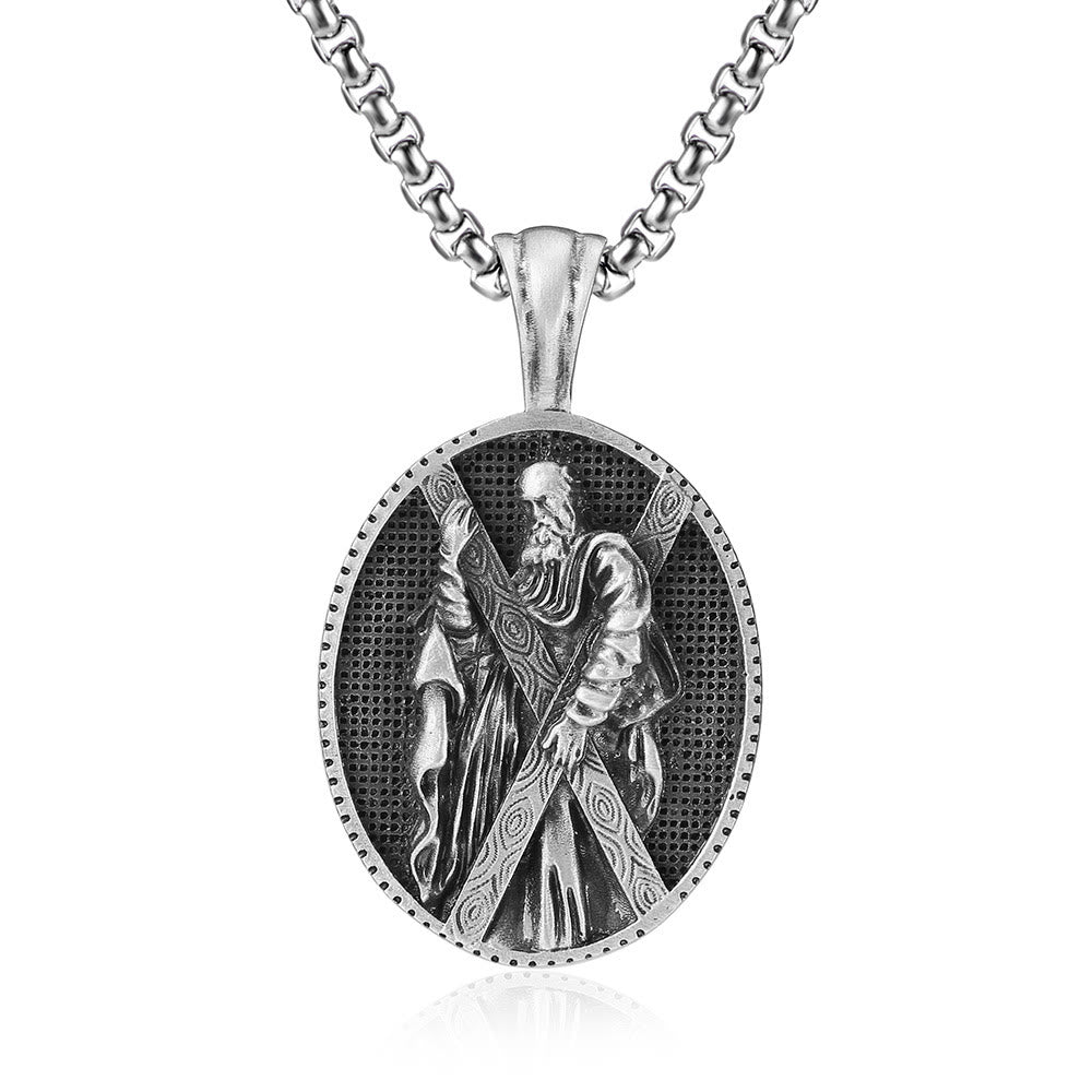 St. Andrew Retro Christian Necklace