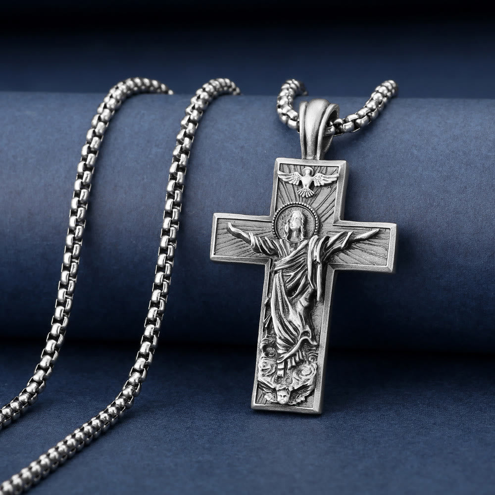 Jesus Ascension Cross Necklace