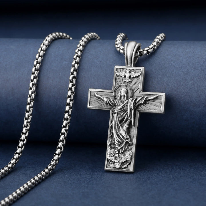 Jesus Ascension Cross Necklace