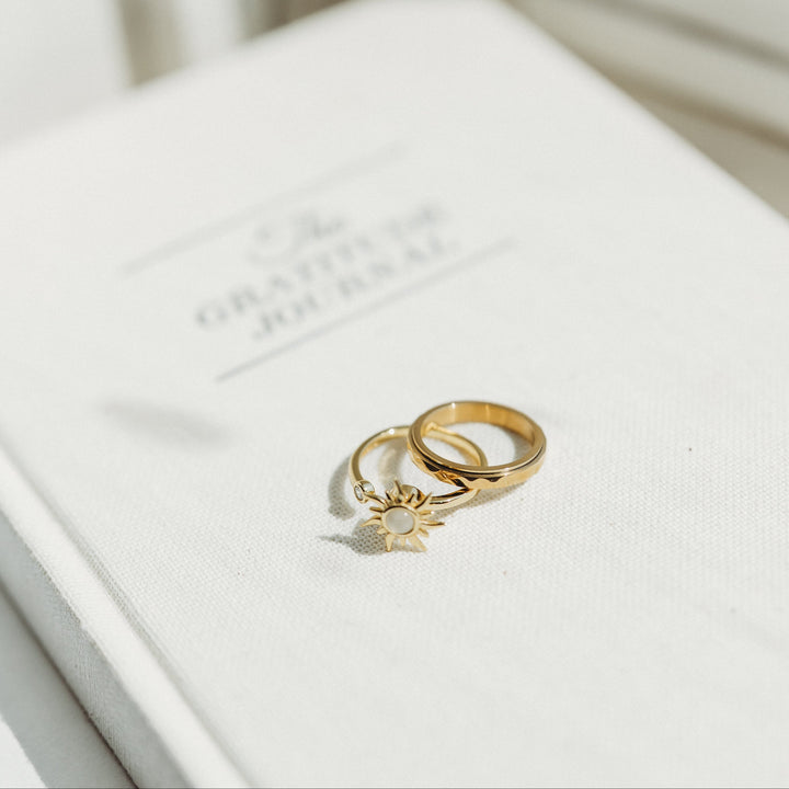 Golden Hour Spinner Anxiety Ring