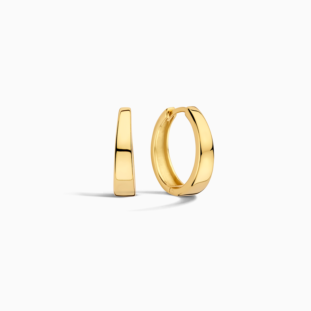 Gia Hoops | White Gold