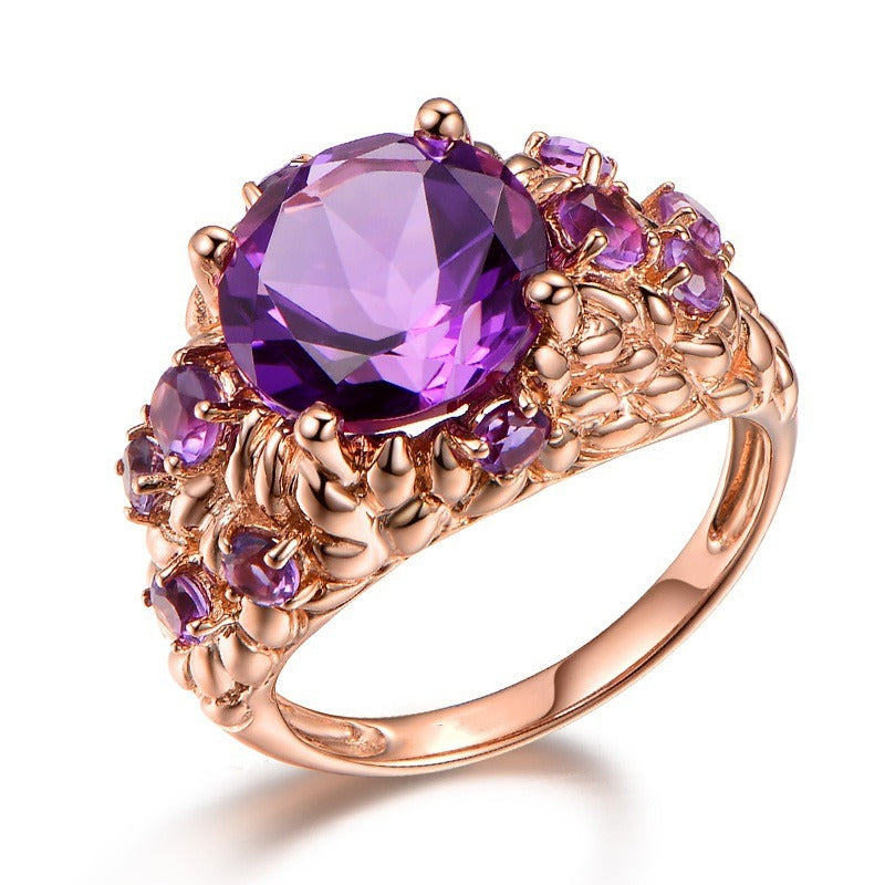 Lavender Garden Vintage Ring