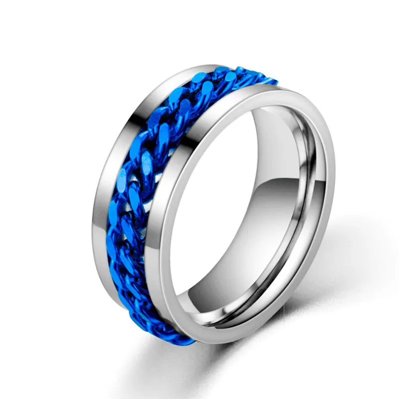 Rotatable bottle opener ring silver