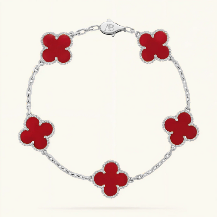 Clover Bracelet Red