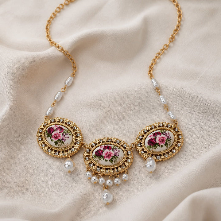 Vibrant Floral Accent Necklace