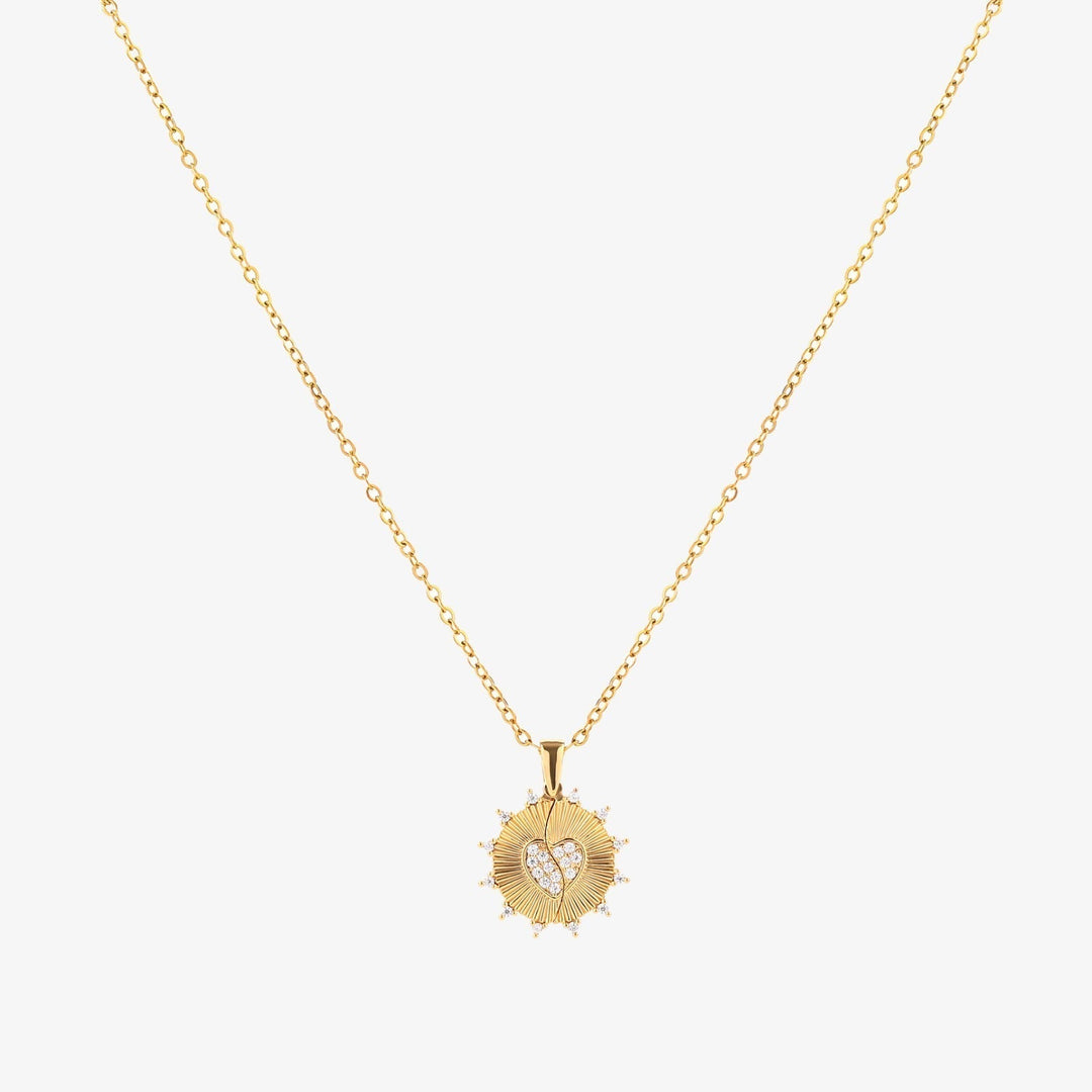 Sunray Love Necklace | Gold
