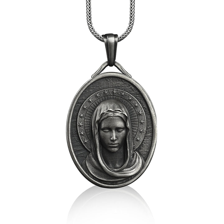Assumption of the Virgin Mary Stainless Steel Necklace