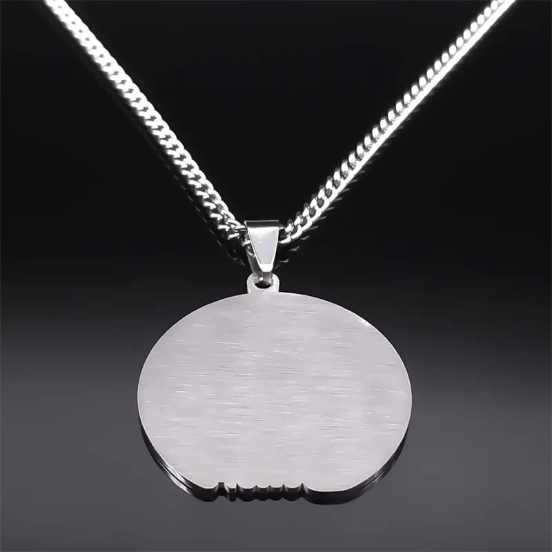 Silver Nativity Believe Christmas Gift Necklace