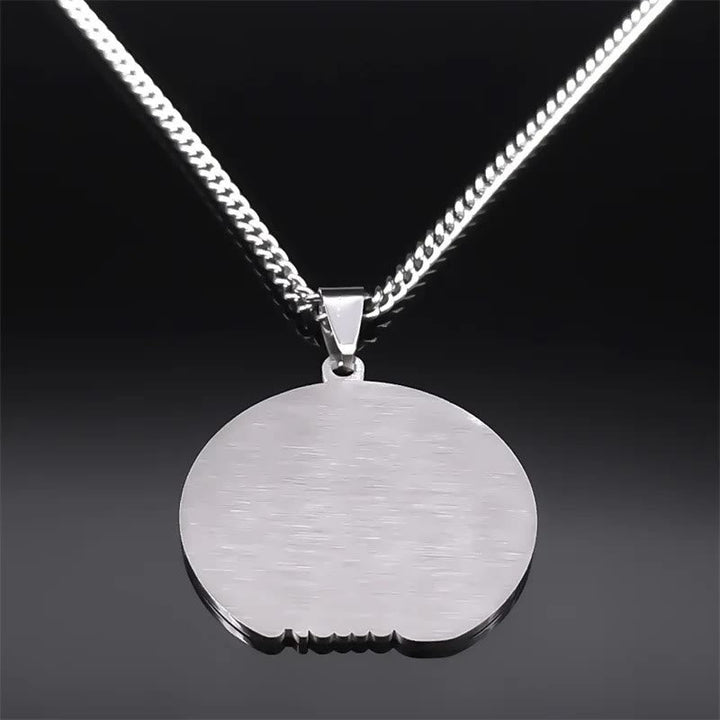 Silver Nativity Believe Christmas Gift Necklace