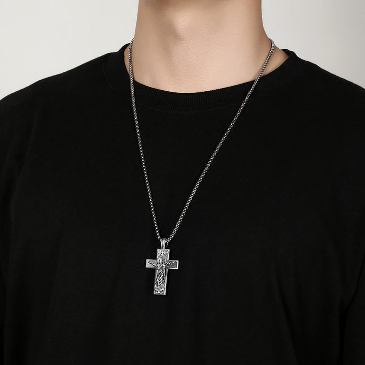 Jesus Ascension Cross Necklace