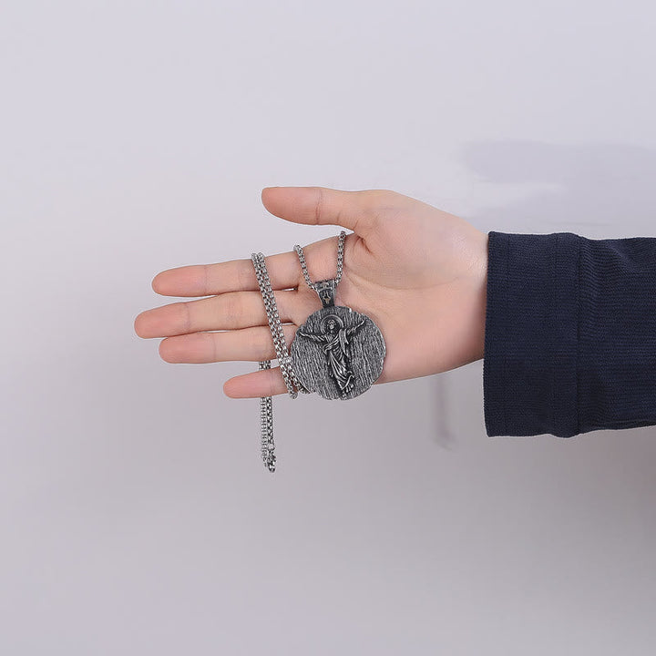 Holy Jesus Quality Titanium Necklace