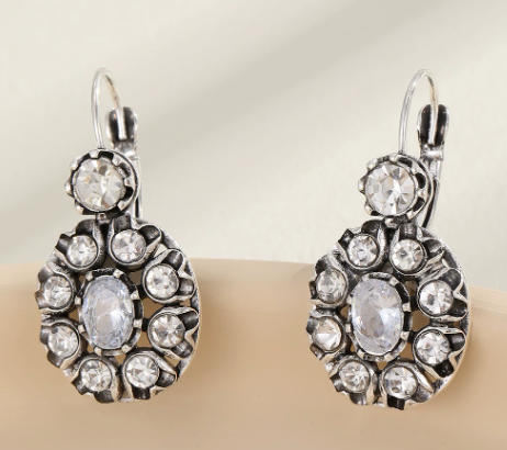 Vintage Gemstone Drop Earrings