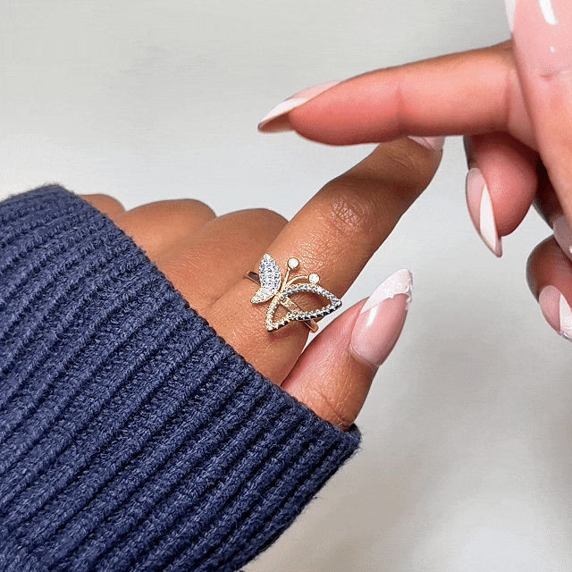 Let Go Slider Anxiety Ring